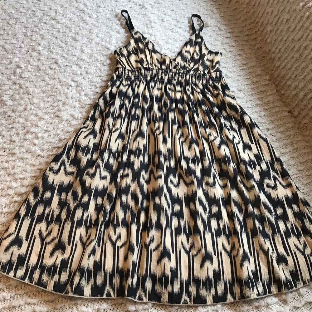 Derek Heart V-neck Abstract Sundress Size Large